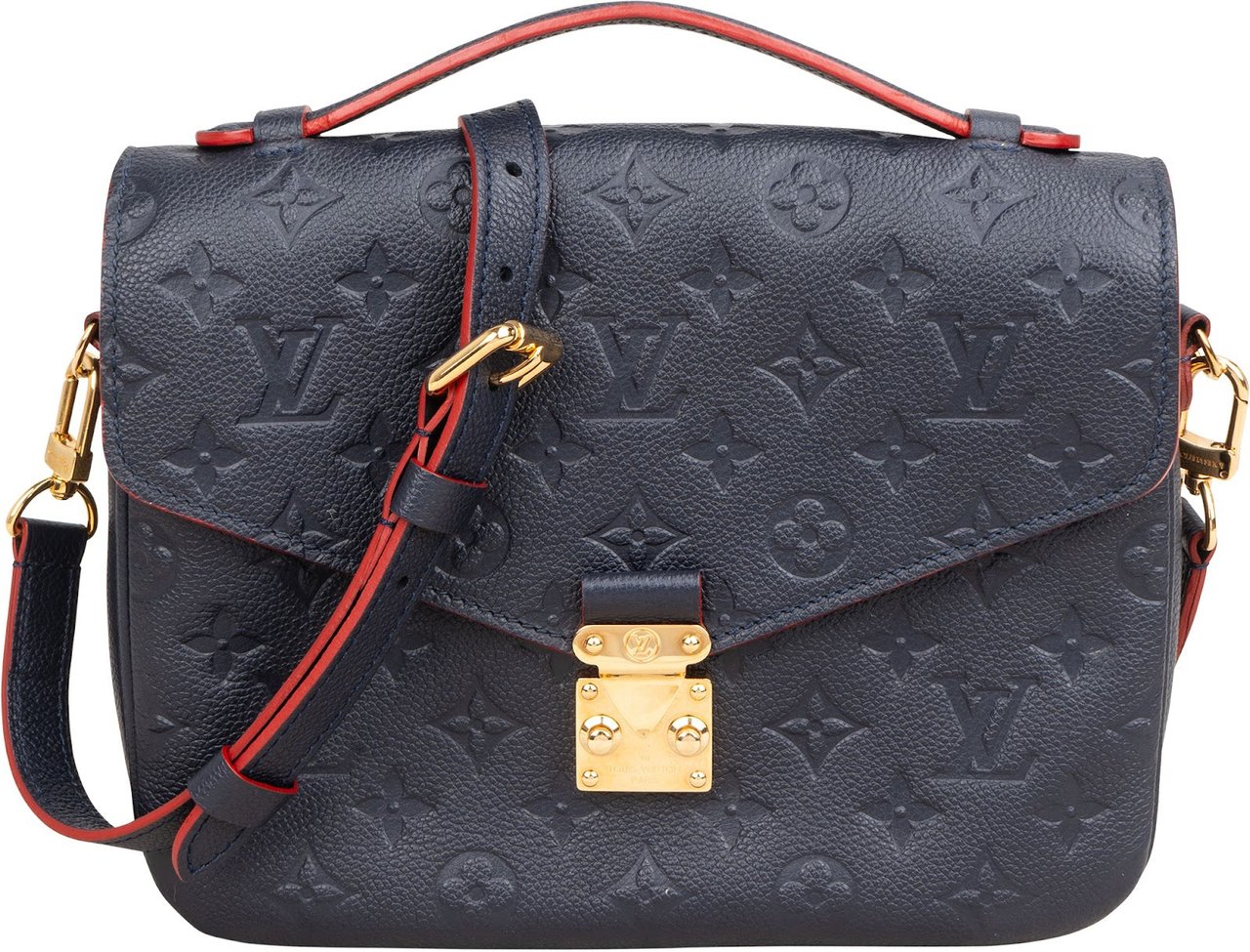Louis Vuitton Monogram Empreinte Leather Métis Handbag Blauw