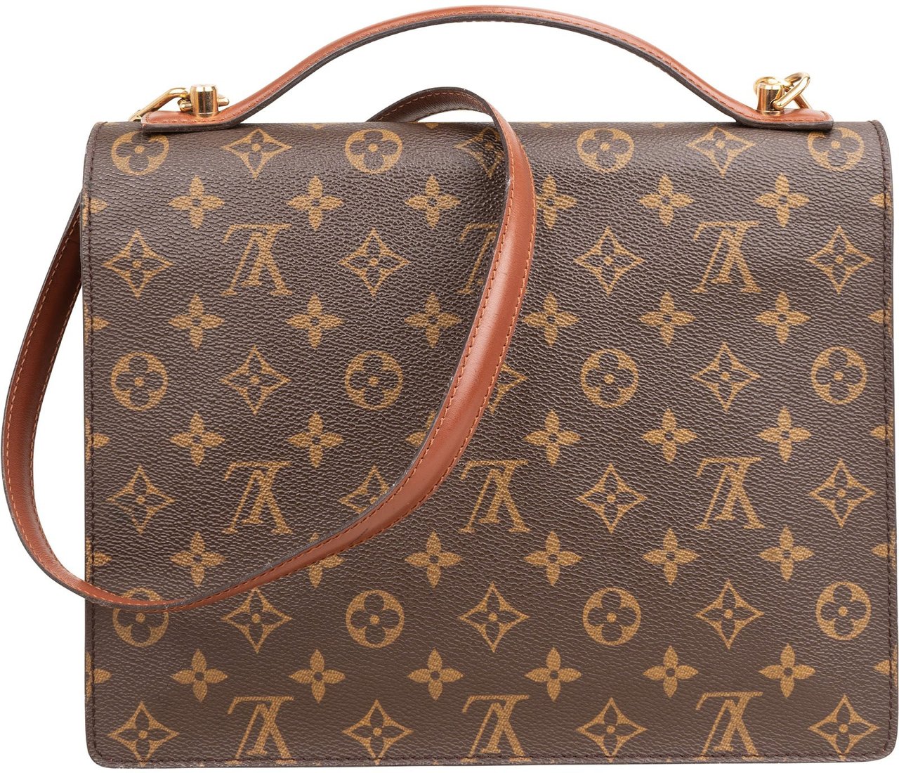 Louis Vuitton Monogram Canvas Monceau Handbag Bruin