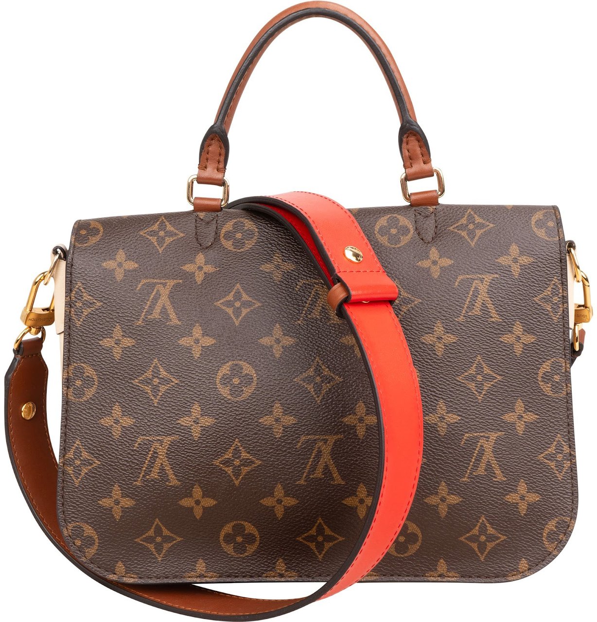 Louis Vuitton Monogram Canvas Vaugirard Crossbody Handbag Bruin