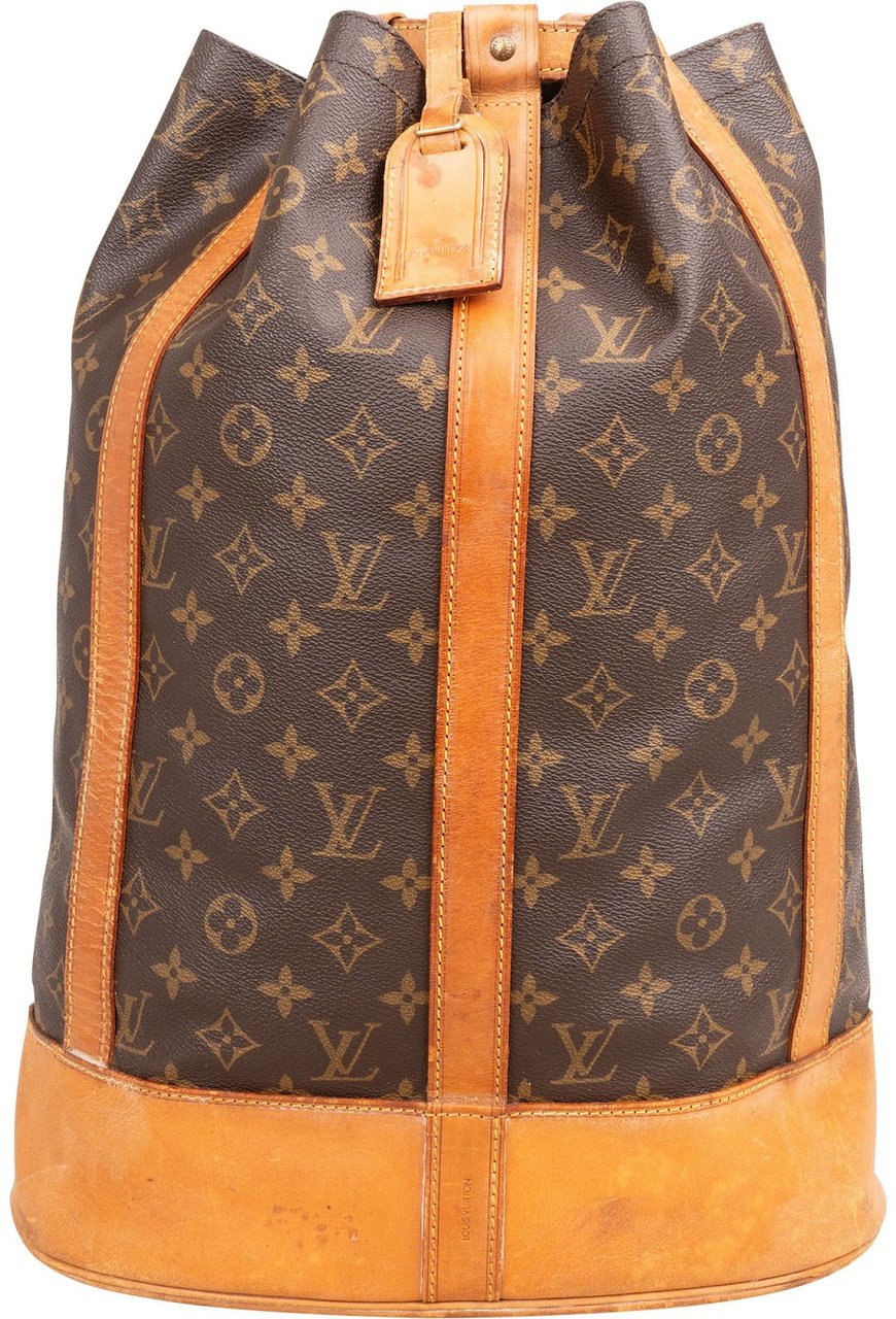 Louis Vuitton Monogram Canvas Randonnee GM Backpack Shoulder Bag Bruin