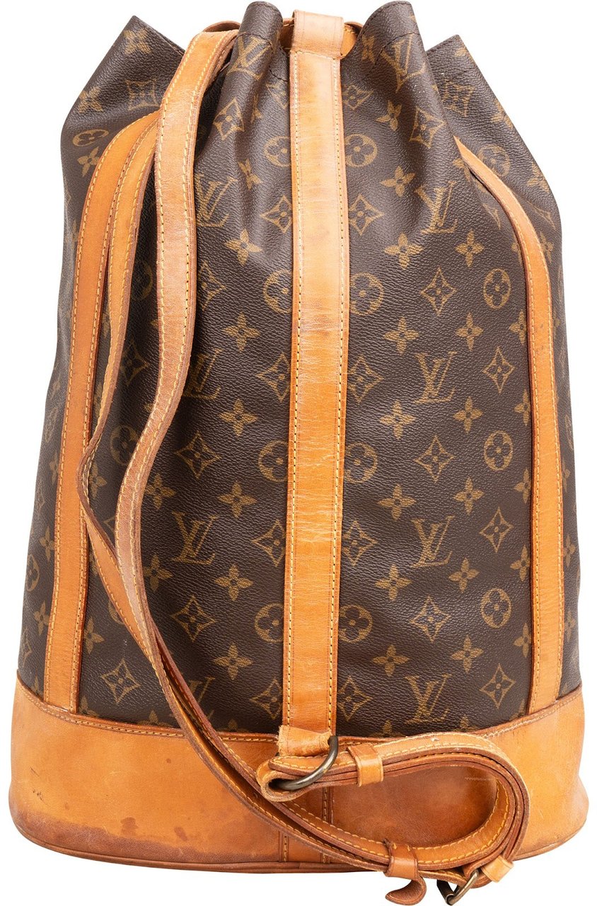 Louis Vuitton Monogram Canvas Randonnee GM Backpack Shoulder Bag Bruin
