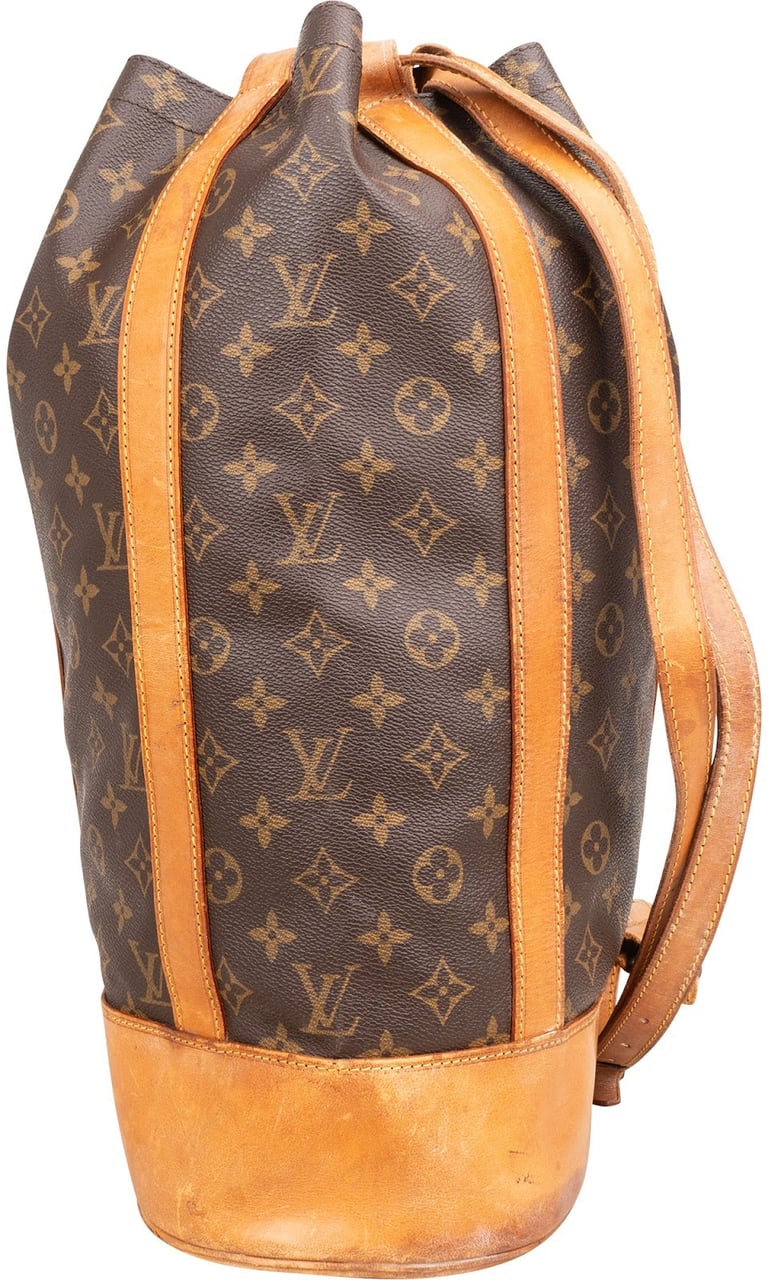 Louis Vuitton Monogram Canvas Randonnee GM Backpack Shoulder Bag Bruin