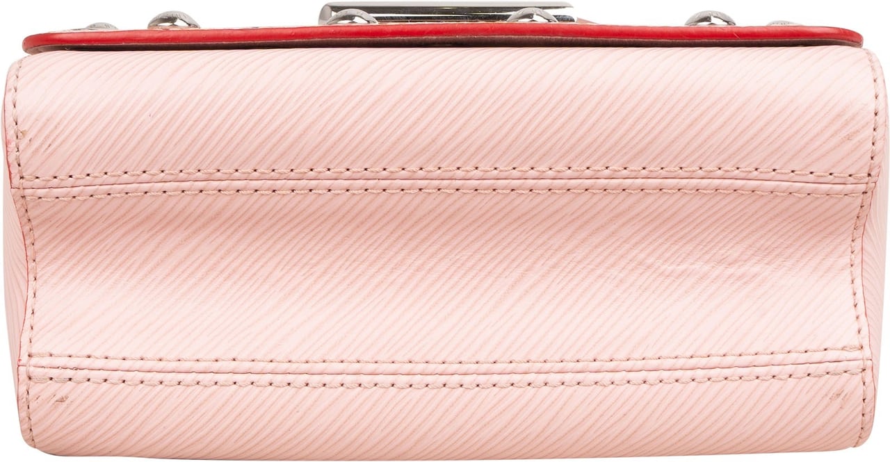 Louis Vuitton Rose Ballerine Epi Leather Studdy Perfo Twist PM Crossbody Bag Rood
