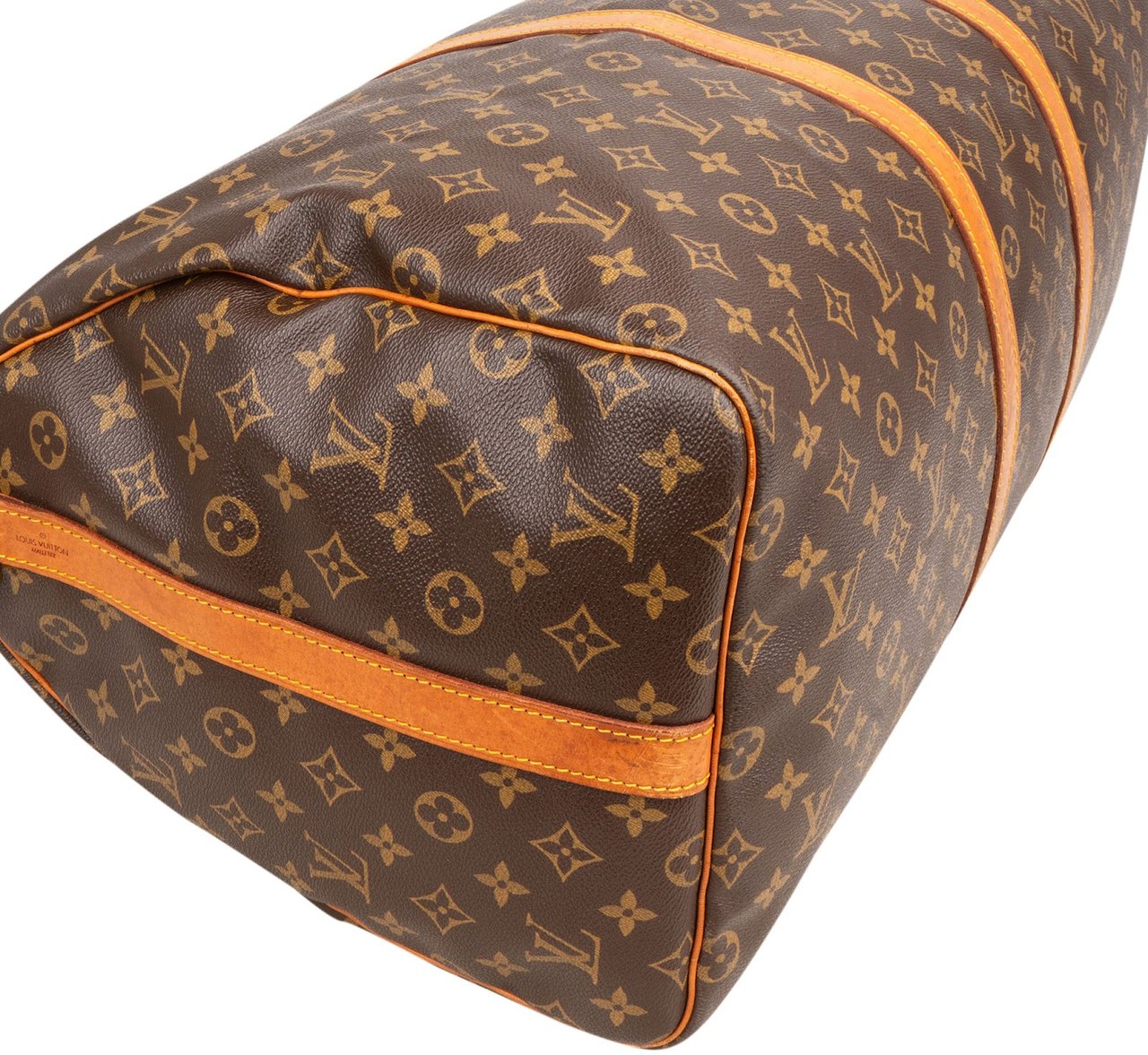 Louis Vuitton Monogram Canvas Keepall 55 Bandoulière Travel Bag Bruin