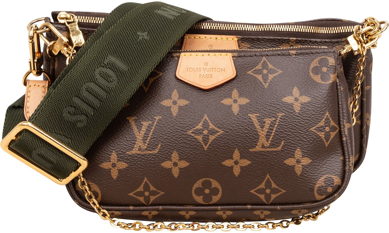 Louis Vuitton Monogram Canvas Multi Pochette Accessoires Crossbody Bag Bruin