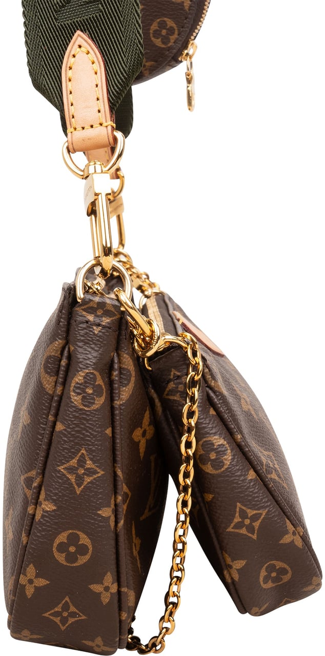 Louis Vuitton Monogram Canvas Multi Pochette Accessoires Crossbody Bag Bruin