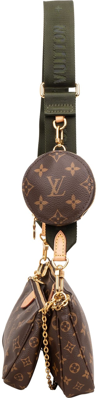 Louis Vuitton Monogram Canvas Multi Pochette Accessoires Crossbody Bag Bruin