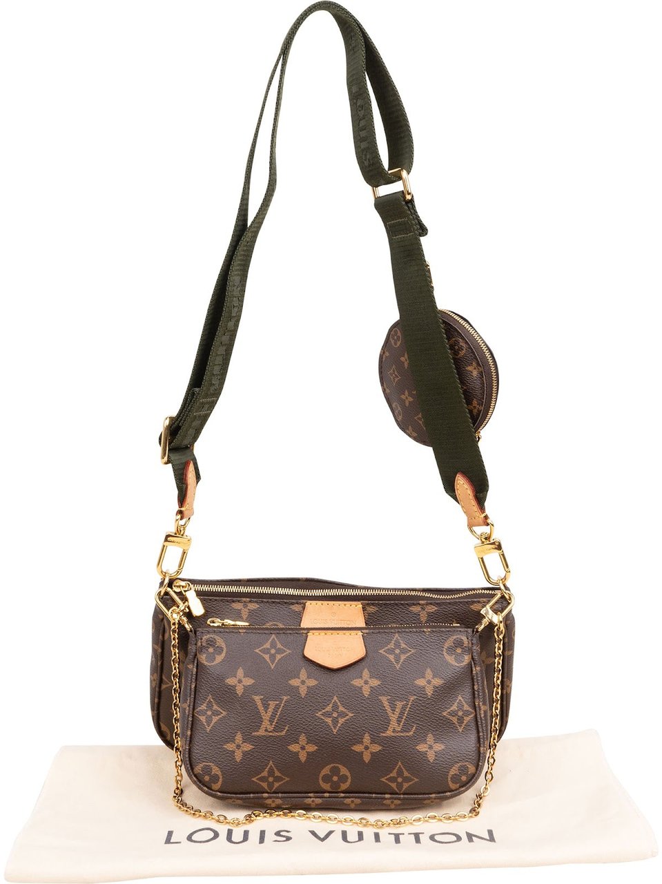 Louis Vuitton Monogram Canvas Multi Pochette Accessoires Crossbody Bag Bruin