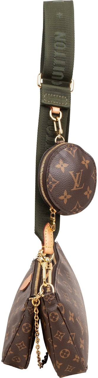 Louis Vuitton Monogram Canvas Multi Pochette Accessoires Crossbody Bag Bruin