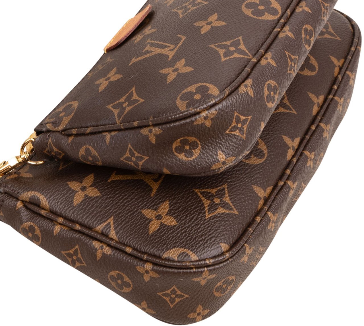 Louis Vuitton Monogram Canvas Multi Pochette Accessoires Crossbody Bag Bruin