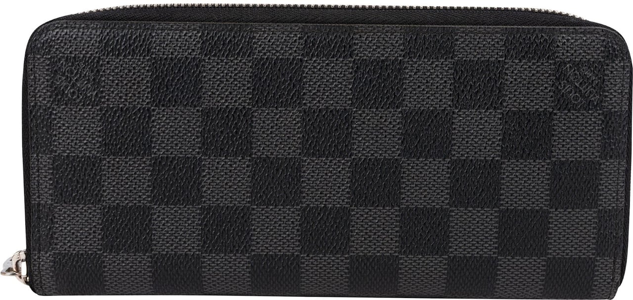 Louis Vuitton Monogram Damier Graphite Zippy Organizer Wallet Zwart