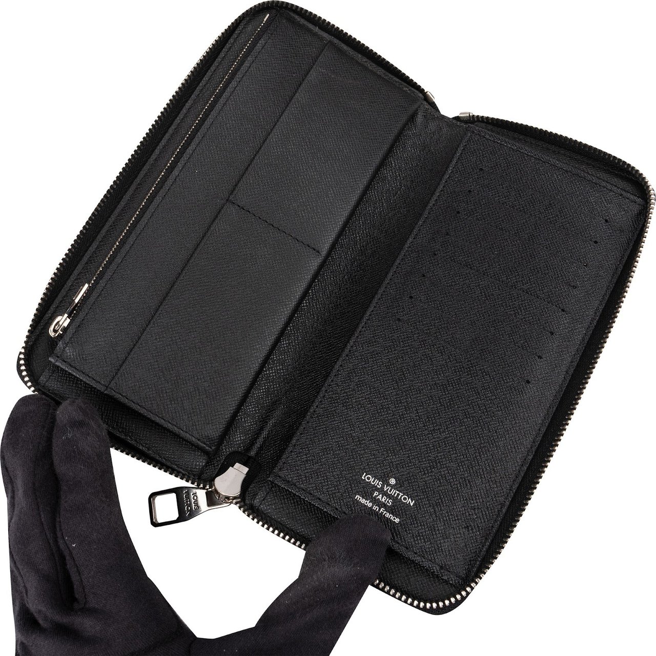 Louis Vuitton Monogram Damier Graphite Zippy Organizer Wallet Zwart