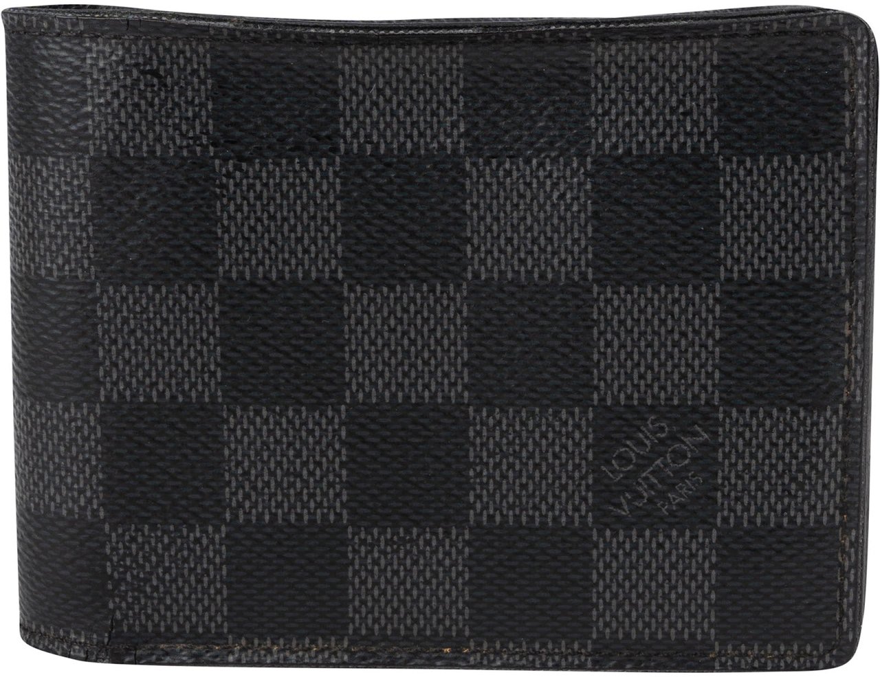 Louis Vuitton Monogram Damier Graphite Slender Wallet Zwart