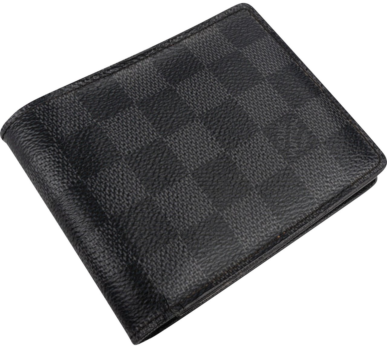 Louis Vuitton Monogram Damier Graphite Slender Wallet Zwart