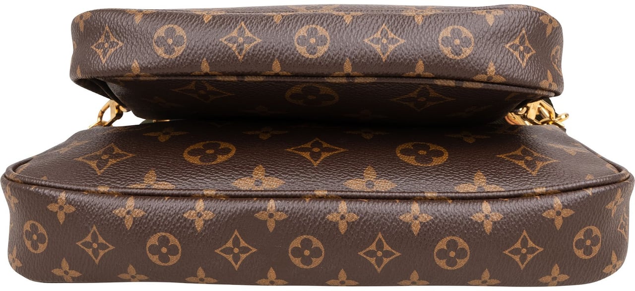 Louis Vuitton Monogram Canvas Multi Pochette Accessoires Crossbody Bag Bruin