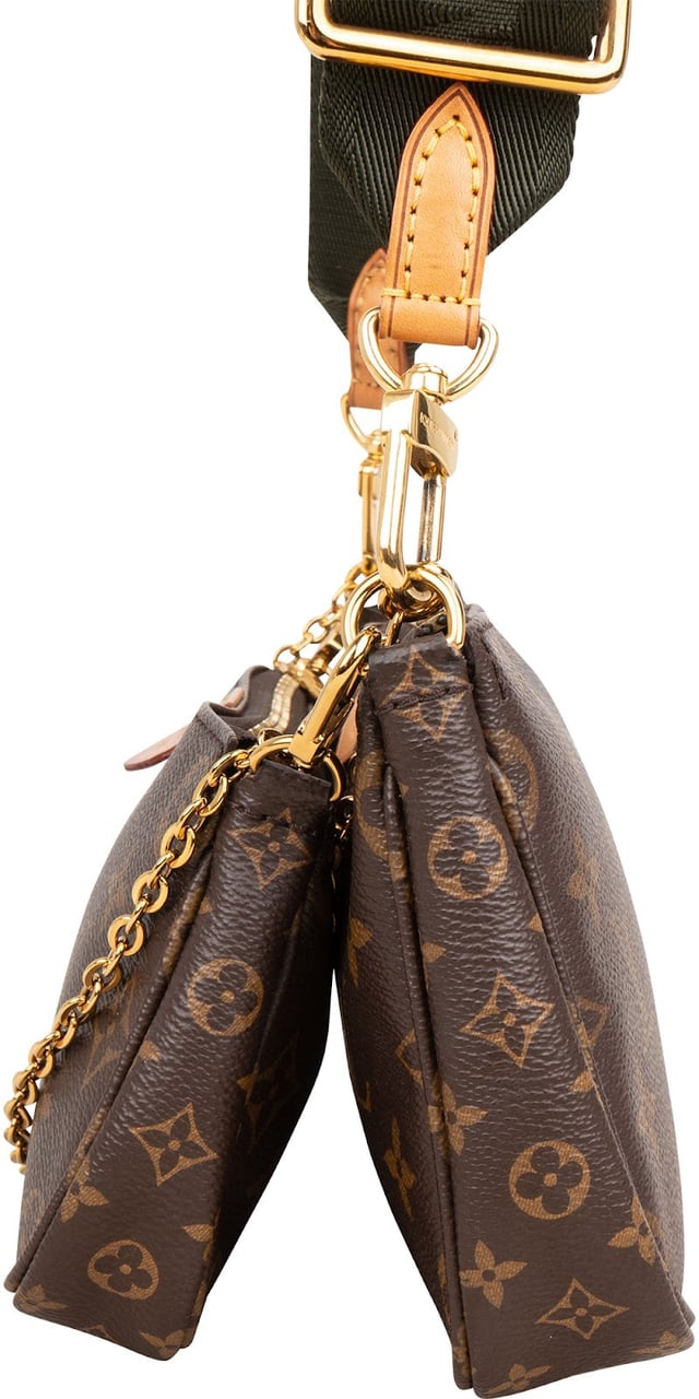Louis Vuitton Monogram Canvas Multi Pochette Accessoires Crossbody Bag Bruin