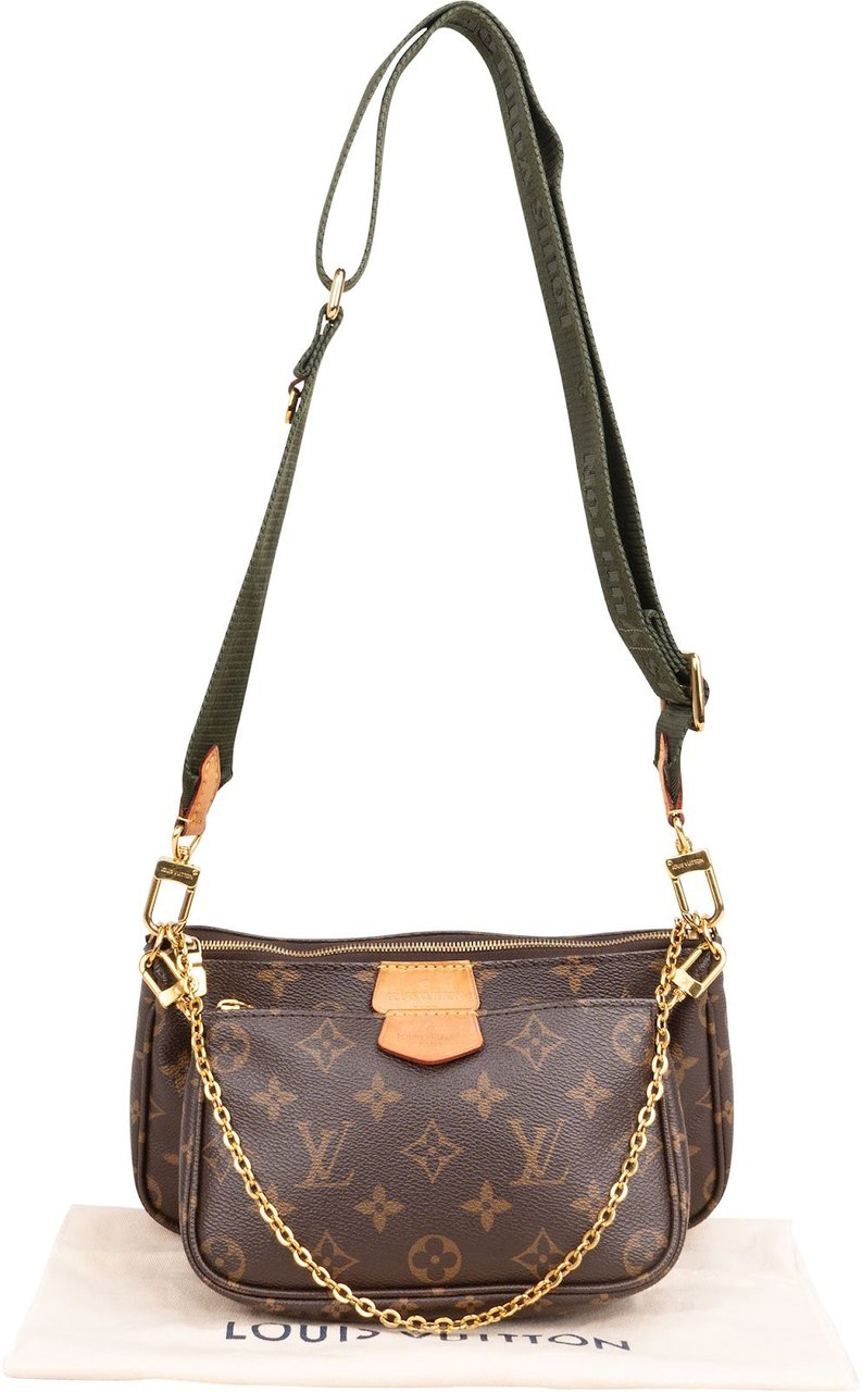 Louis Vuitton Monogram Canvas Multi Pochette Accessoires Crossbody Bag Bruin
