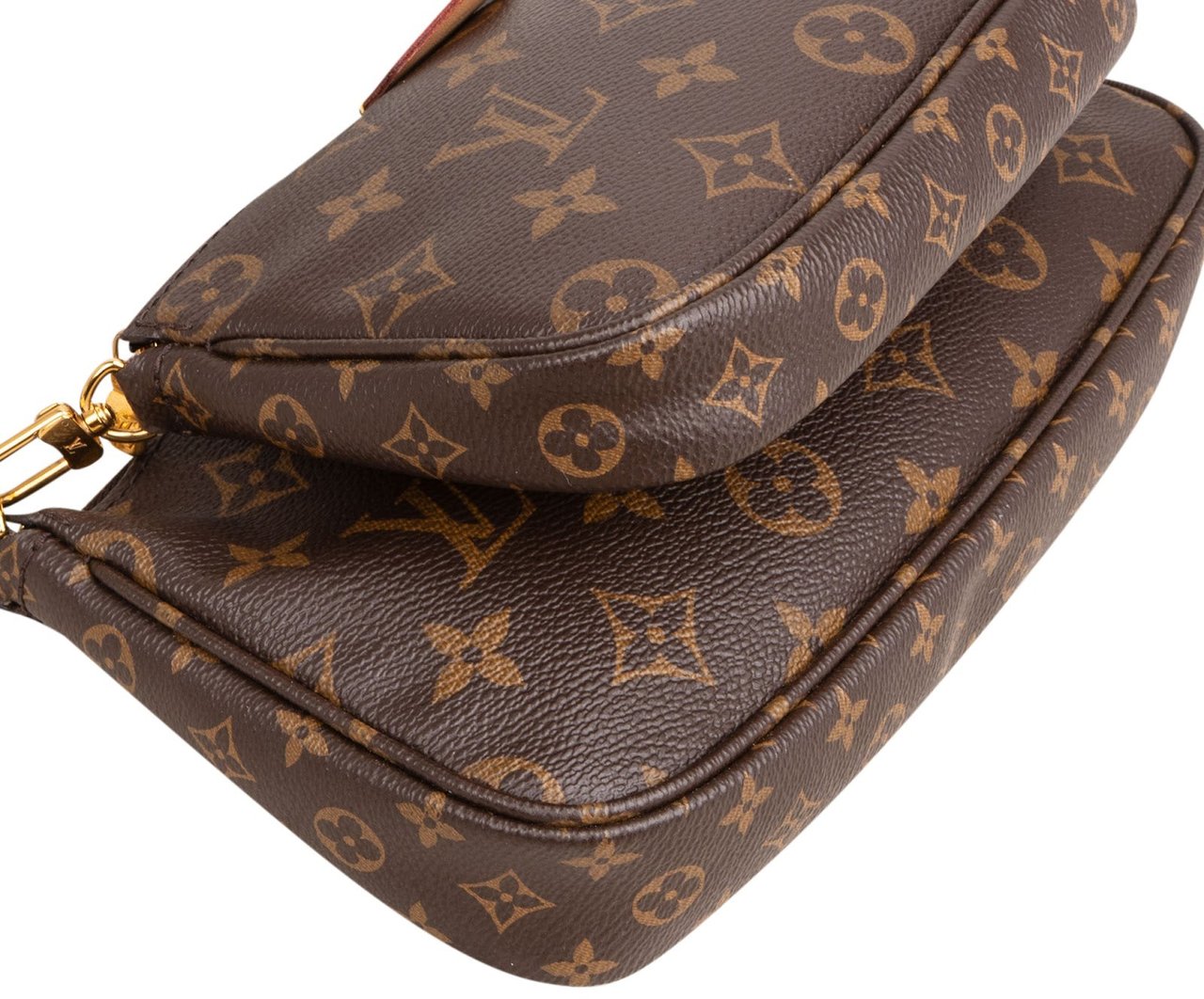 Louis Vuitton Monogram Canvas Multi Pochette Accessoires Crossbody Bag Bruin