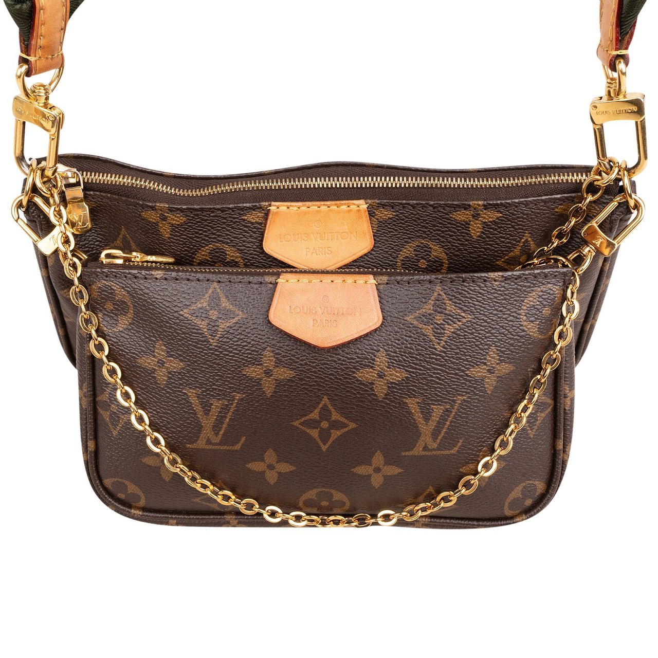 Louis Vuitton Monogram Canvas Multi Pochette Accessoires Crossbody Bag Bruin