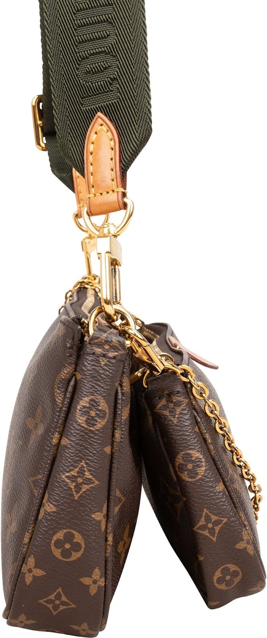 Louis Vuitton Monogram Canvas Multi Pochette Accessoires Crossbody Bag Bruin