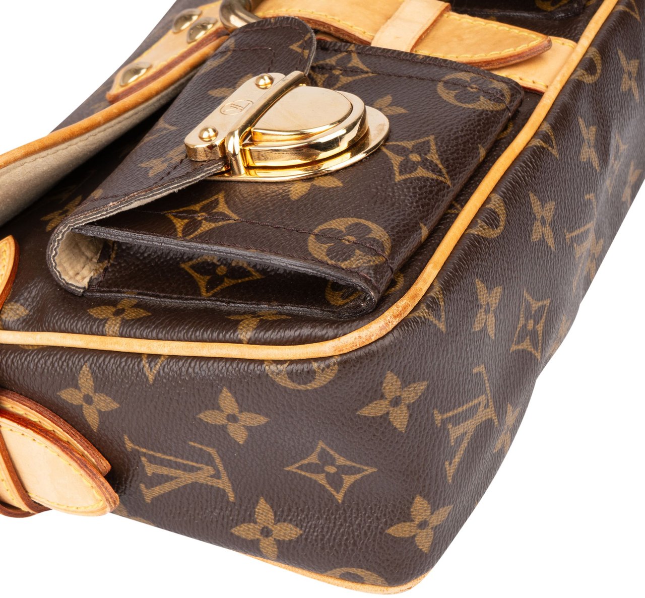 Louis Vuitton Louis Vuitton Canvas Monogram Hudson PM Shoulder Bag Bruin