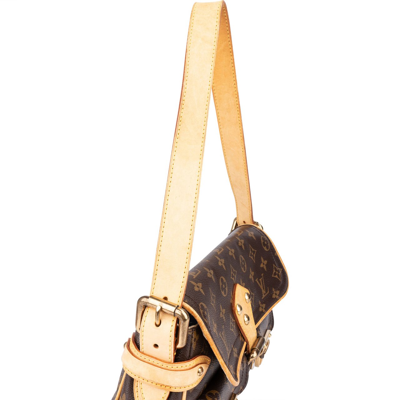 Louis Vuitton Louis Vuitton Canvas Monogram Hudson PM Shoulder Bag Bruin