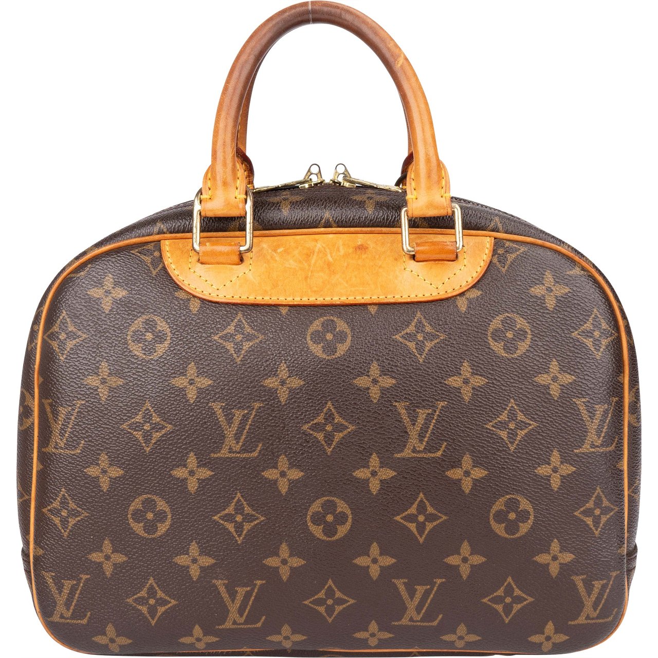 Louis Vuitton Louis Vuitton Canvas Monogram Trouville Handbag Bruin