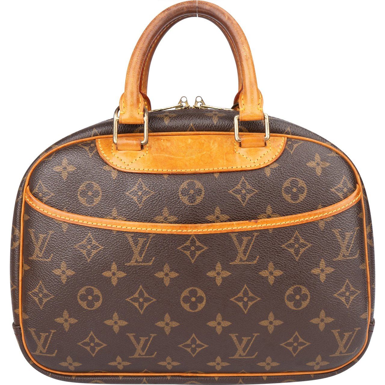 Louis Vuitton Louis Vuitton Canvas Monogram Trouville Handbag Bruin