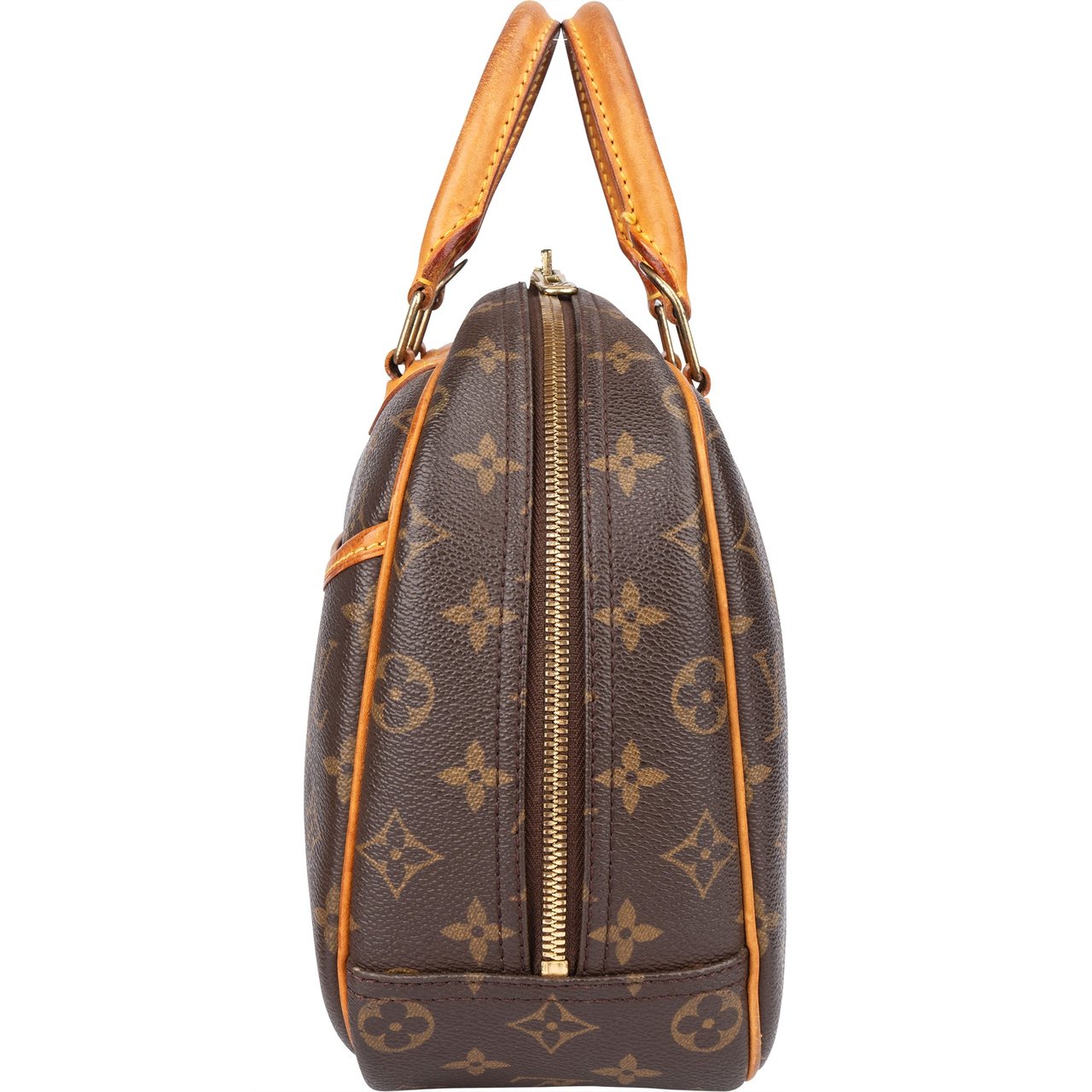 Louis Vuitton Louis Vuitton Canvas Monogram Trouville Handbag Bruin
