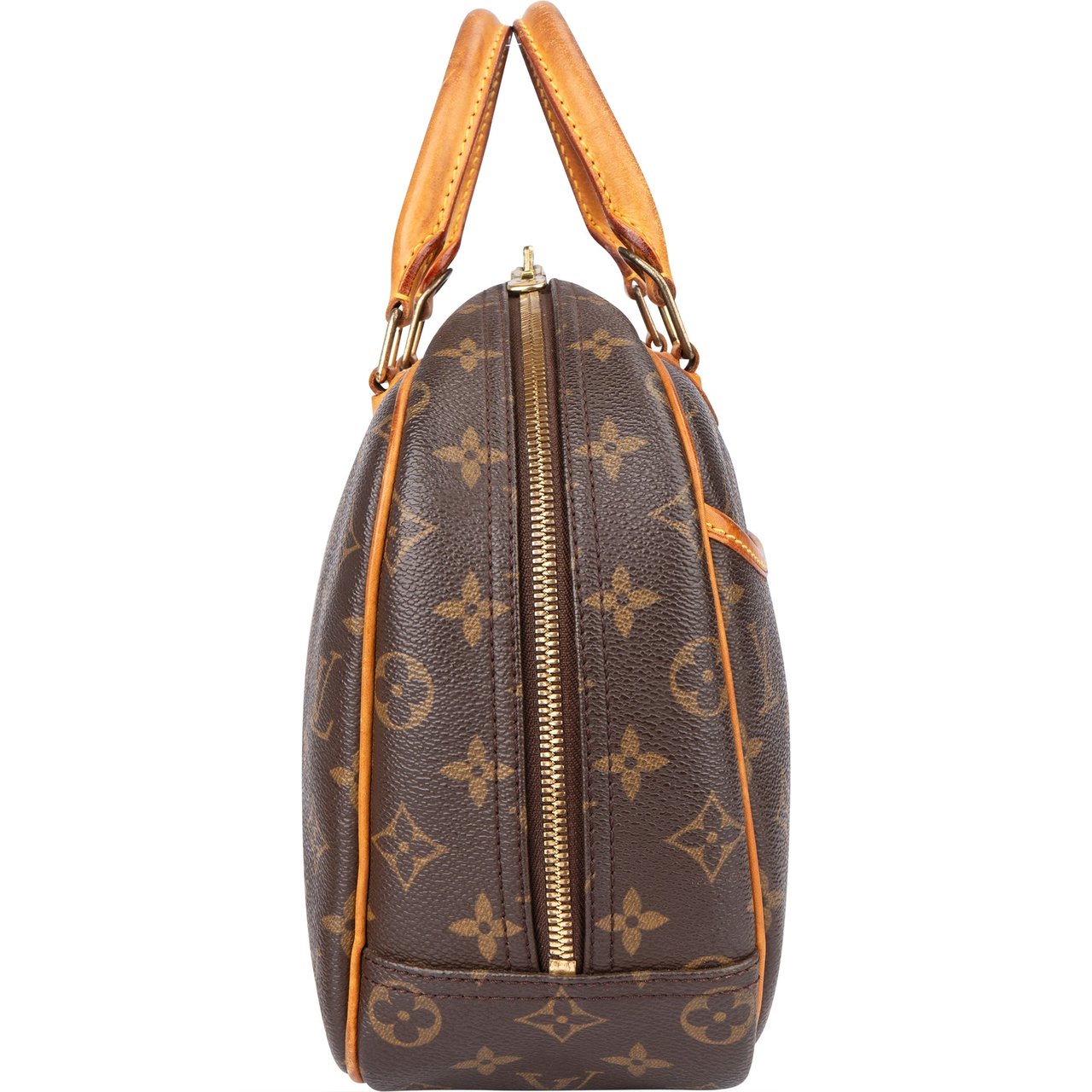 Louis Vuitton Louis Vuitton Canvas Monogram Trouville Handbag Bruin