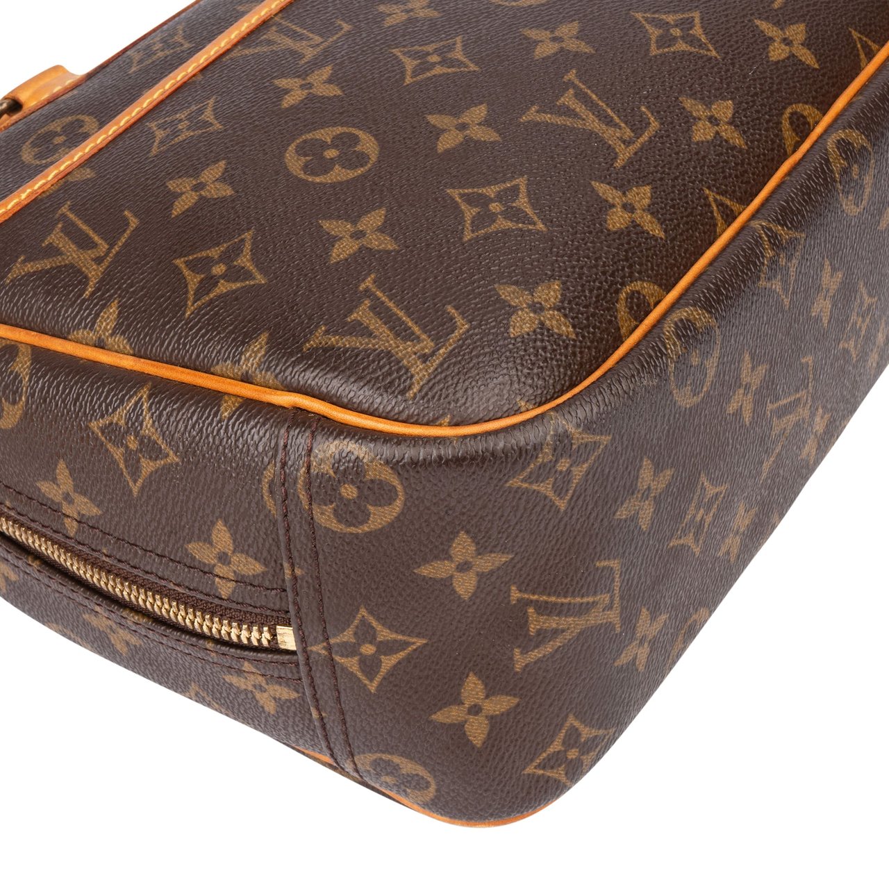 Louis Vuitton Louis Vuitton Canvas Monogram Trouville Handbag Bruin