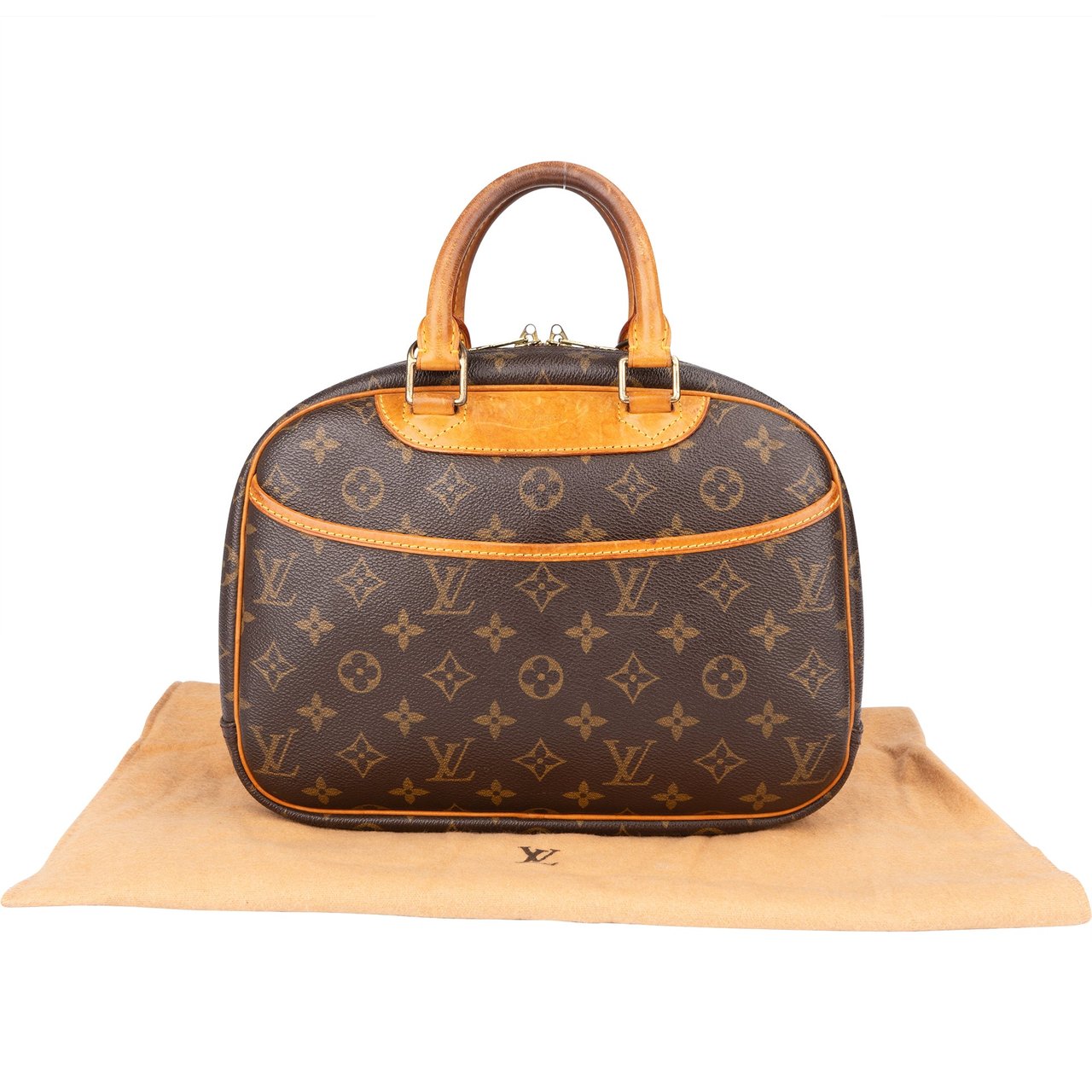 Louis Vuitton Louis Vuitton Canvas Monogram Trouville Handbag Bruin