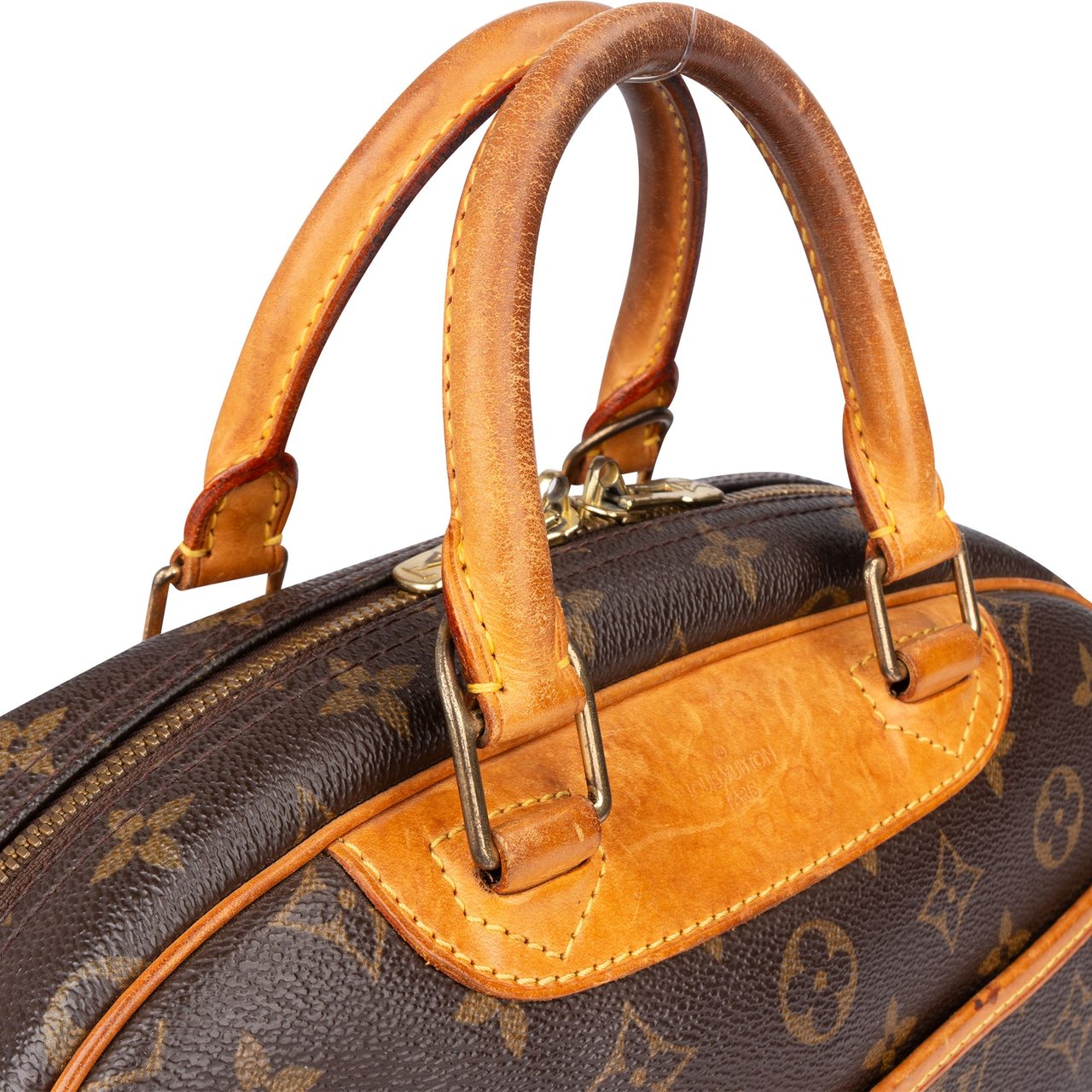 Louis Vuitton Louis Vuitton Canvas Monogram Trouville Handbag Bruin