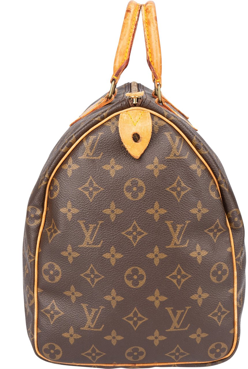 Louis Vuitton Louis Vuitton Canvas Monogram Speedy 40 Handbag Bruin