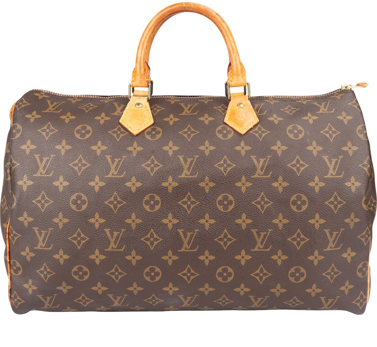 Louis Vuitton Louis Vuitton Canvas Monogram Speedy 40 Handbag Bruin