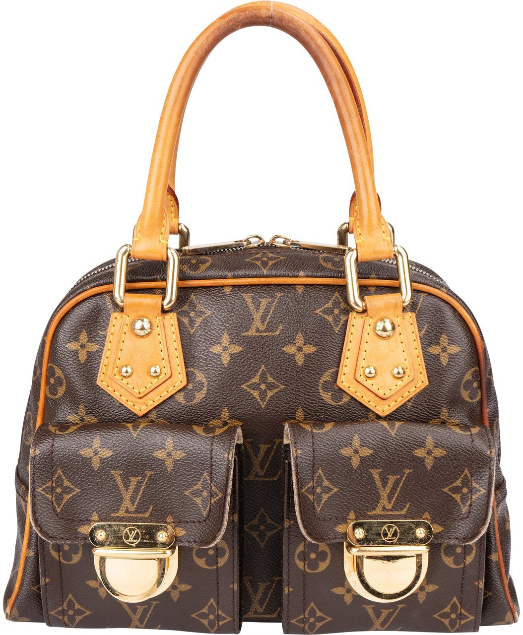 Louis Vuitton Louis Vuitton Canvas Monogram Manhattan PM Handbag Bruin