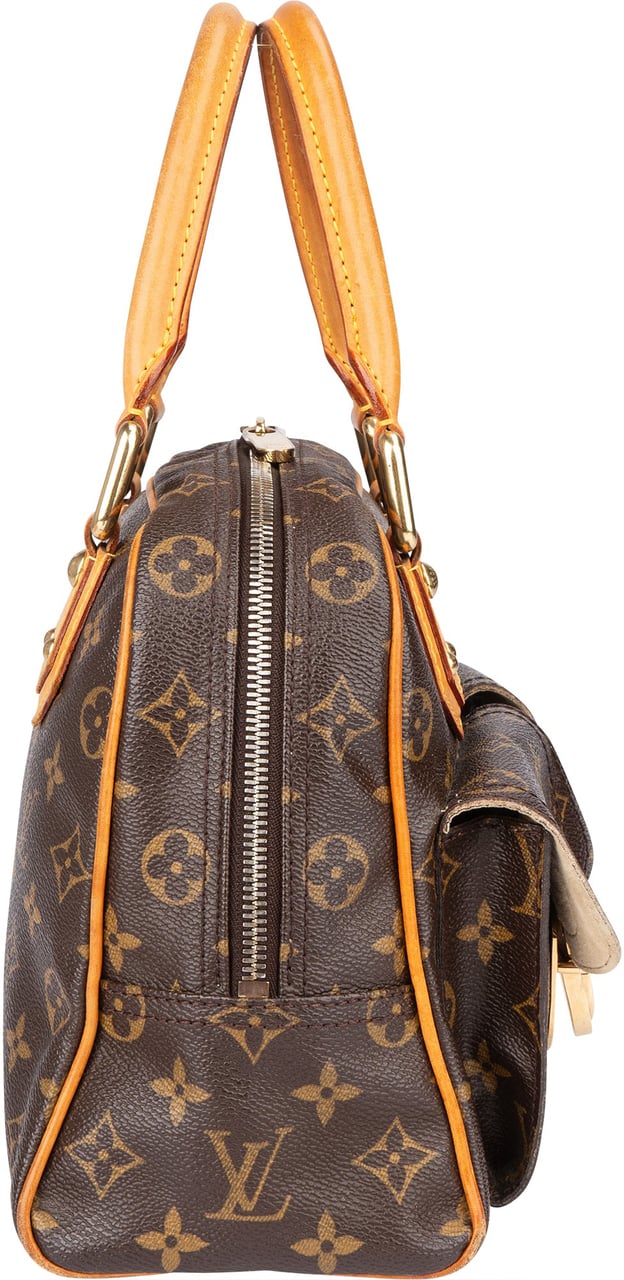 Louis Vuitton Louis Vuitton Canvas Monogram Manhattan PM Handbag Bruin