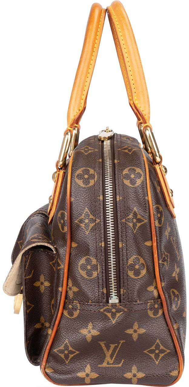 Louis Vuitton Louis Vuitton Canvas Monogram Manhattan PM Handbag Bruin