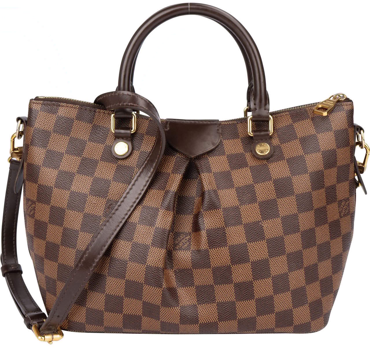 Louis Vuitton Louis Vuitton Damier Ebene Monogram Siena PM Handbag Bruin