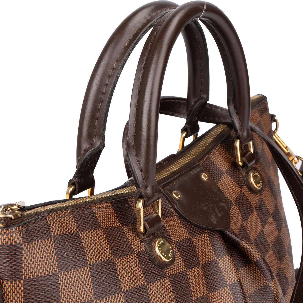 Louis Vuitton Louis Vuitton Damier Ebene Monogram Siena PM Handbag Bruin