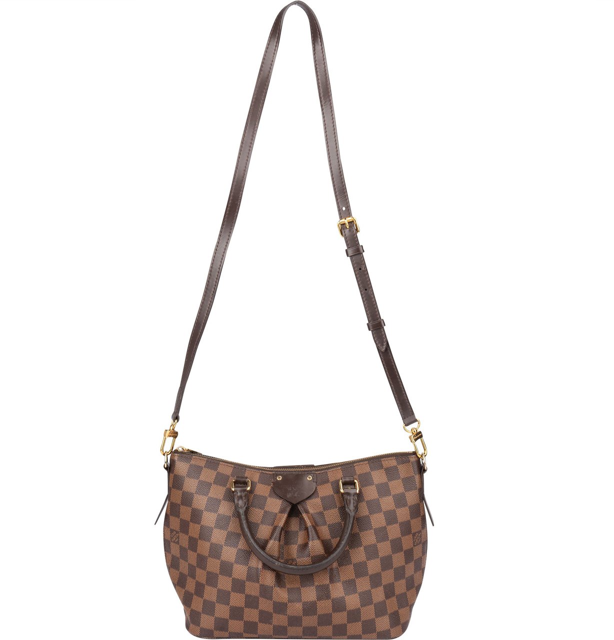 Louis Vuitton Louis Vuitton Damier Ebene Monogram Siena PM Handbag Bruin