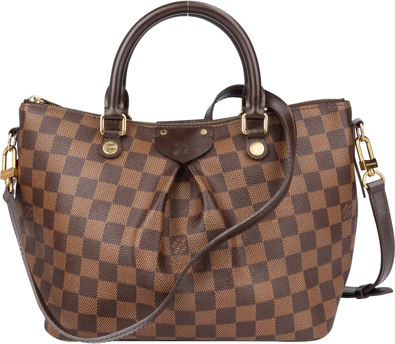 Louis Vuitton Louis Vuitton Damier Ebene Monogram Siena PM Handbag Bruin