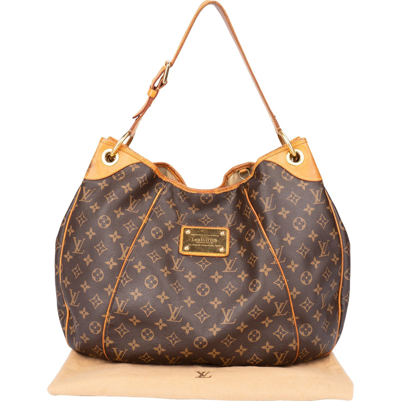 Louis Vuitton Louis Vuitton Canvas Monogram Galliera GM Handbag Bruin