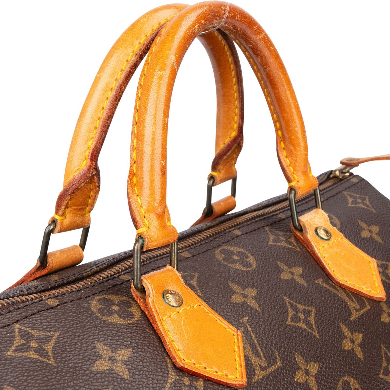 Louis Vuitton Louis Vuitton Canvas Monogram Speedy 30 Handbag Bruin