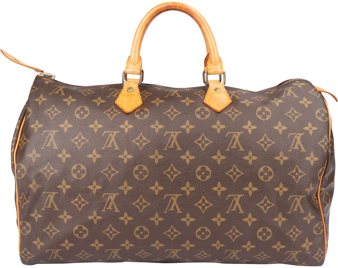 Louis Vuitton Louis Vuitton Canvas Monogram Speedy 40 Handbag Bruin