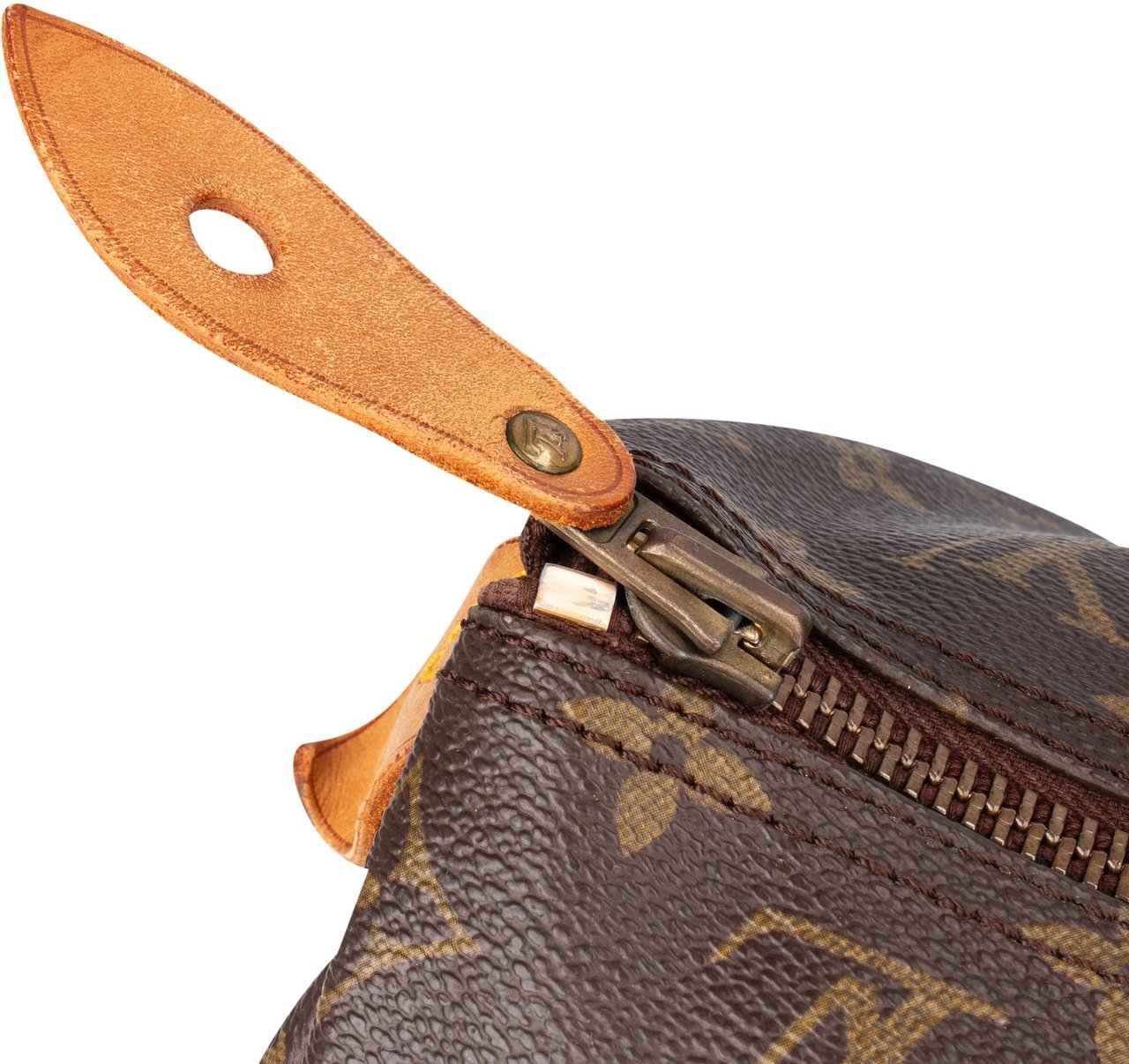 Louis Vuitton Louis Vuitton Canvas Monogram Speedy 40 Handbag Bruin
