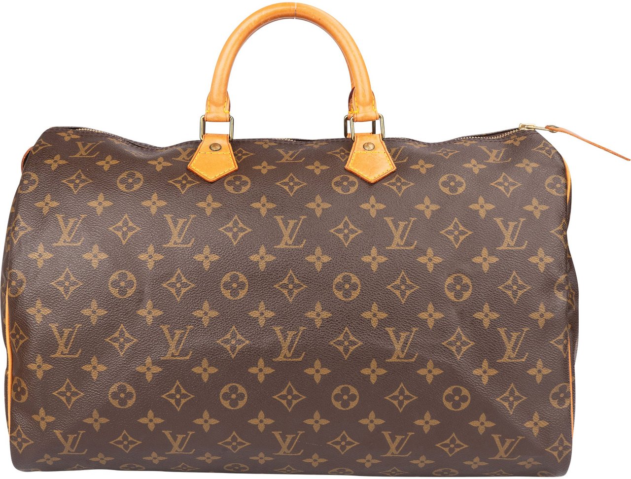 Louis Vuitton Louis Vuitton Canvas Monogram Speedy 40 Handbag Bruin