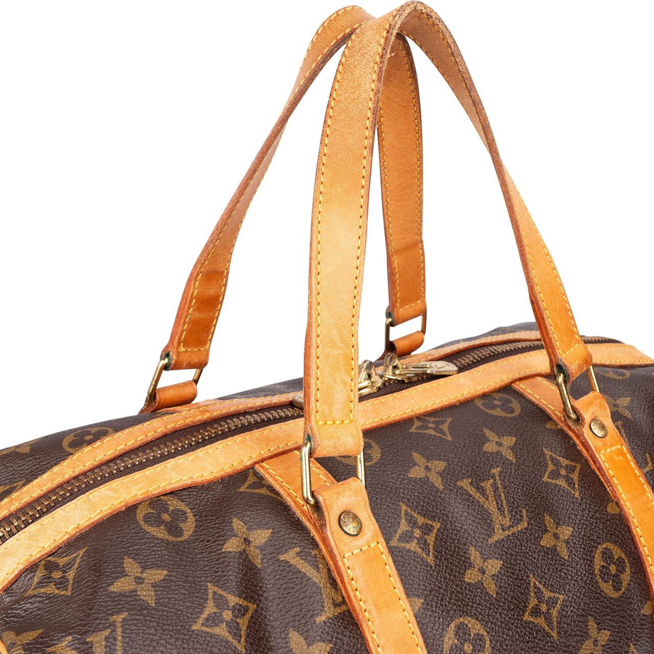 Louis Vuitton Louis Vuitton Canvas Monogram Sac Souple 35 Handbag Bruin