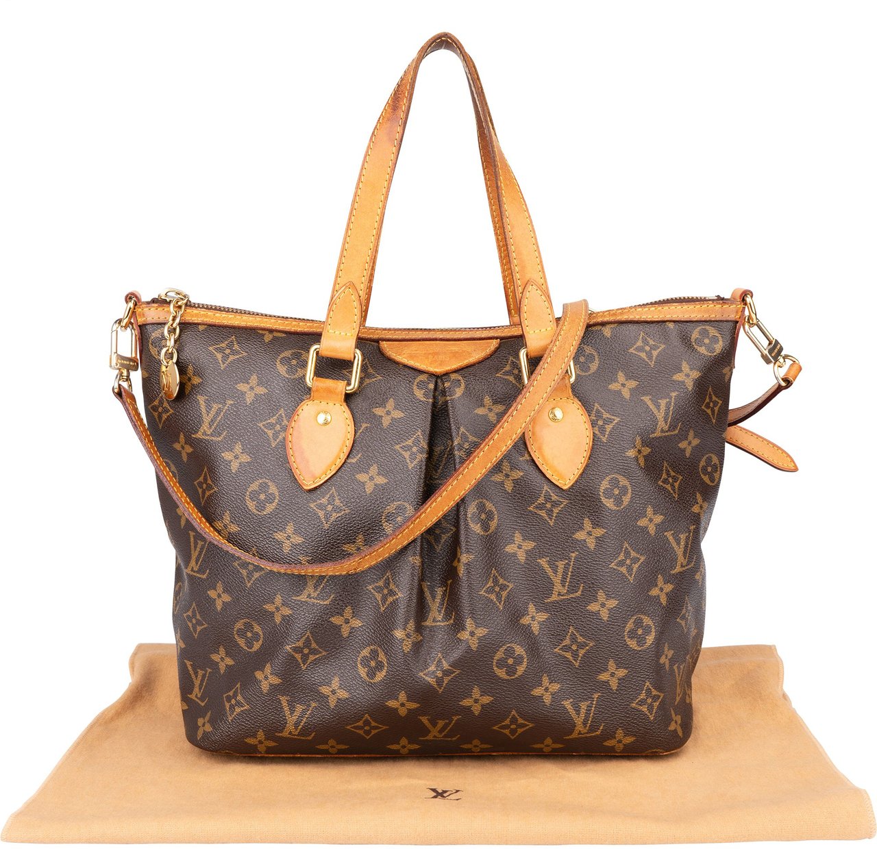 Louis Vuitton Louis Vuitton Canvas Monogram Palermo PM Hanbag Bruin
