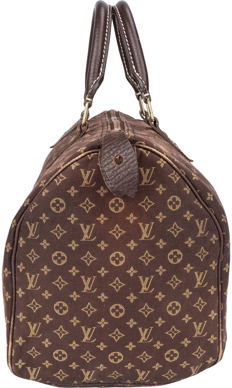 Louis Vuitton Louis Vuitton Mini Lin Monogram Speedy 30 Handbag Bruin